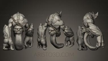 Figurines heroes, monsters and demons (STKM_0219) 3D model for CNC machine